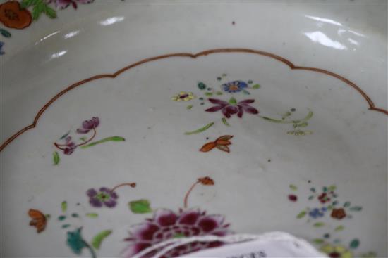 Three Kang Hsi plates and a soup plate